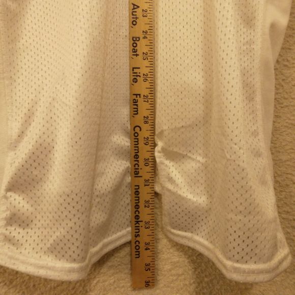 Nike vintage tshirt jersey mens Xl Xlarge white short sleeve football 90s - Picture 9 of 10